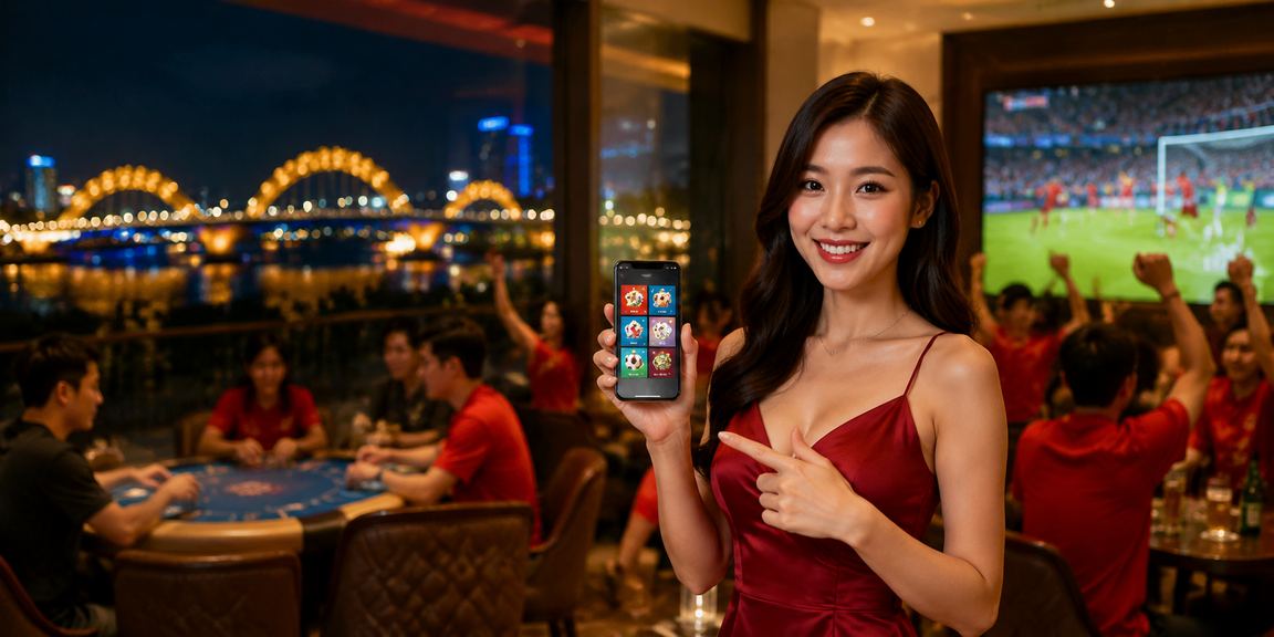Người chơi card game tại Đà Nẵng kiểm tra tài khoản trên điện thoại